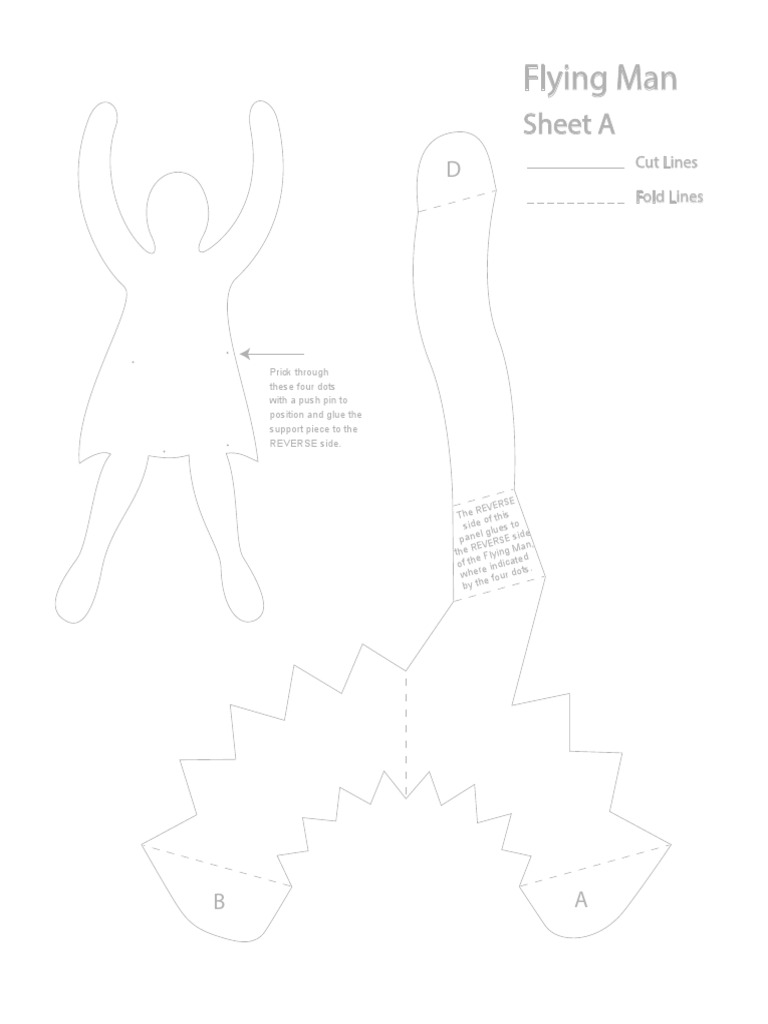 Flying Man Assembly Guide | PDF | Language Arts & Discipline
