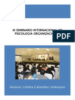 III Seminario Internacional de Psicologia Organizacional