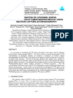 Determination of Liposomal Boron Biodistribution in Tumor Bearing Mice by Using Neutron Capture Autoradiography