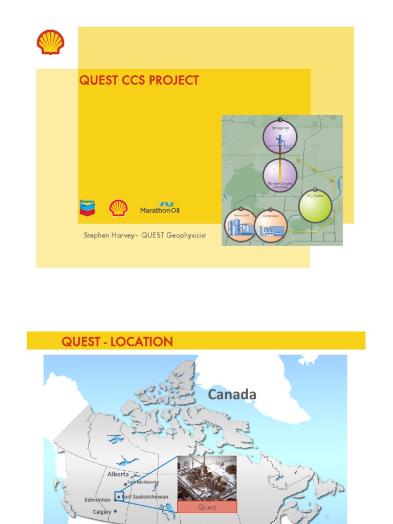 Shell Quest CCS Project Oil Sands Carbon Capture And Storage