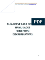 Guía Breve Para Evaluar Habilidades Perceptivo Discriminativas