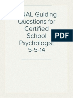 Guiding Questions For Certified School Psychologist 5-5-14