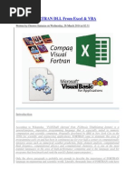 Calling A Fortran DLL From Excel