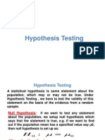 Hypothesis Testing MBA