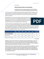 Unclassified Fiscal Year 2013 Federal Cyber Security Spending