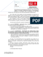 Nuestro Escrito Al Acta de 11 Diciembre 2013