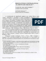 Aquisição de Verbos Fativos e Contrafativos Em Crianças - Arcoverde e Roazzi, 1996 (Temas Em Psicologia)