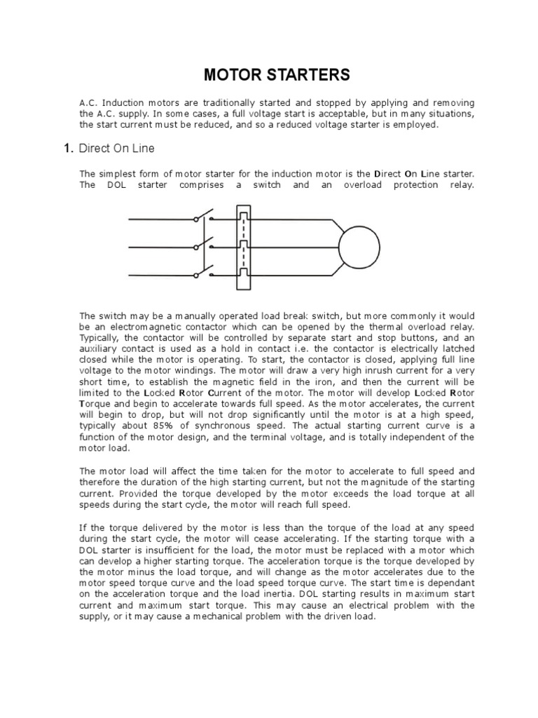 Motor Starting Resistor Overview | PDF | Resistor | Electrical ...