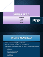 Criminal Presentation - Mens Rea 