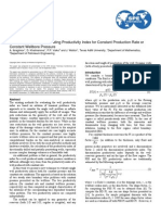 Analytical Method of Evaluating Productivity Index for Constant Production Rate or Constant Wellbore Pressure (2010)