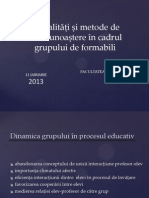 Modalități Și Metode de Intercunoaștere În Cadrul Grupului