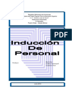 Inducción de Personal