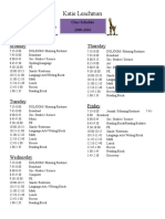 Leachman Schedule 2009-2010