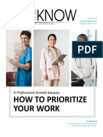 Sample Cna Inservice How To Prioritize Your Work