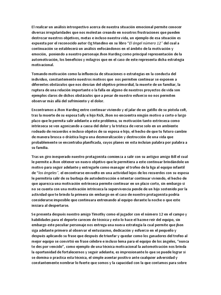 El Angel Numero 12  Motivación  Autosuperación