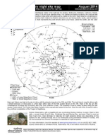 August 2014 Night Sky Chart