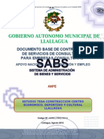 Gobierno Autonomo Municipal de Llallagua: Documento Base de Contratación