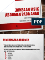 Pemeriksaan Fisik Abdomen Pada Anak