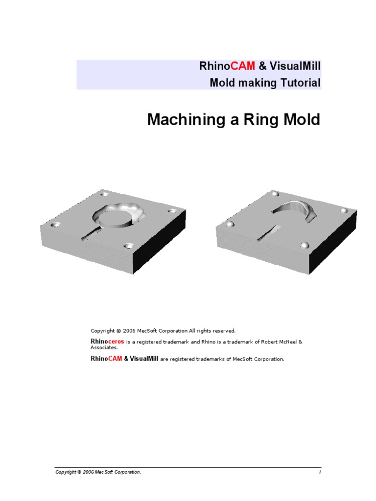 Ring Mold Tutorial Machining Machine Tool