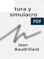 Baudrillard Jean – Cultura y Simulacro