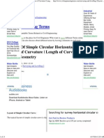 Layout of Simple Circular Horizontal Curve