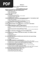 First Aid Multiple Choice Test Module 2