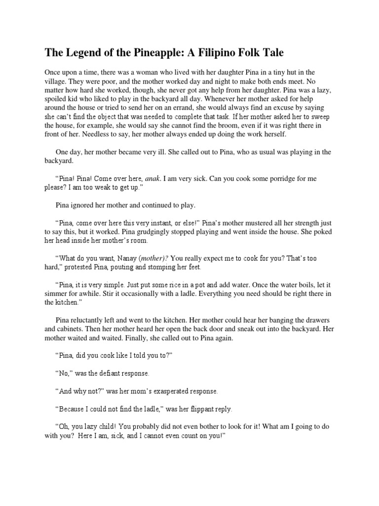 The Legend of The Pineapple | PDF