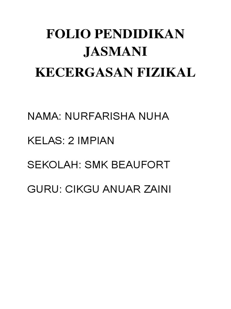 Pendidikan Jasmani | PDF