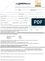 Sport Chiropractic Intake Forms - Physiotherapy Intake Form