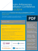 October 2-3 2014: 5th Stockholm Arthroscopy and Rehabilitation Conference