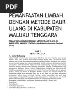 Download Pemanfaatan Limbah Dengan Metode Daur Ulang Di Kabupaten Maluku Tenggara by Deslita Ajjah SN230026477 doc pdf