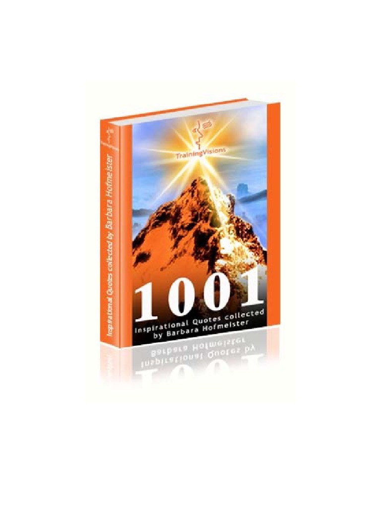 1001 Inspirational Quotes | PDF | Thought | Happiness