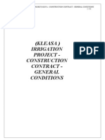 (Kleasa) Irrigation Project - Construction Contract - General Conditions
