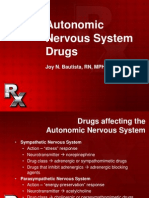 Autonomic Nervous System Drugs: Joy N. Bautista, RN, MPH, DRDM, MAN