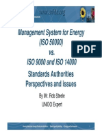 ISO 50000 Energy Management System Standard Compared to ISO 9000 and 14000