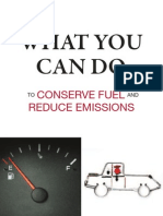 What You Can Do To Conserve Fuel and Reduce Emissions