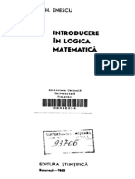 Gheorghe Enescu-Introducere in Logica Matematica-Editura Ştiinţifică (1965)