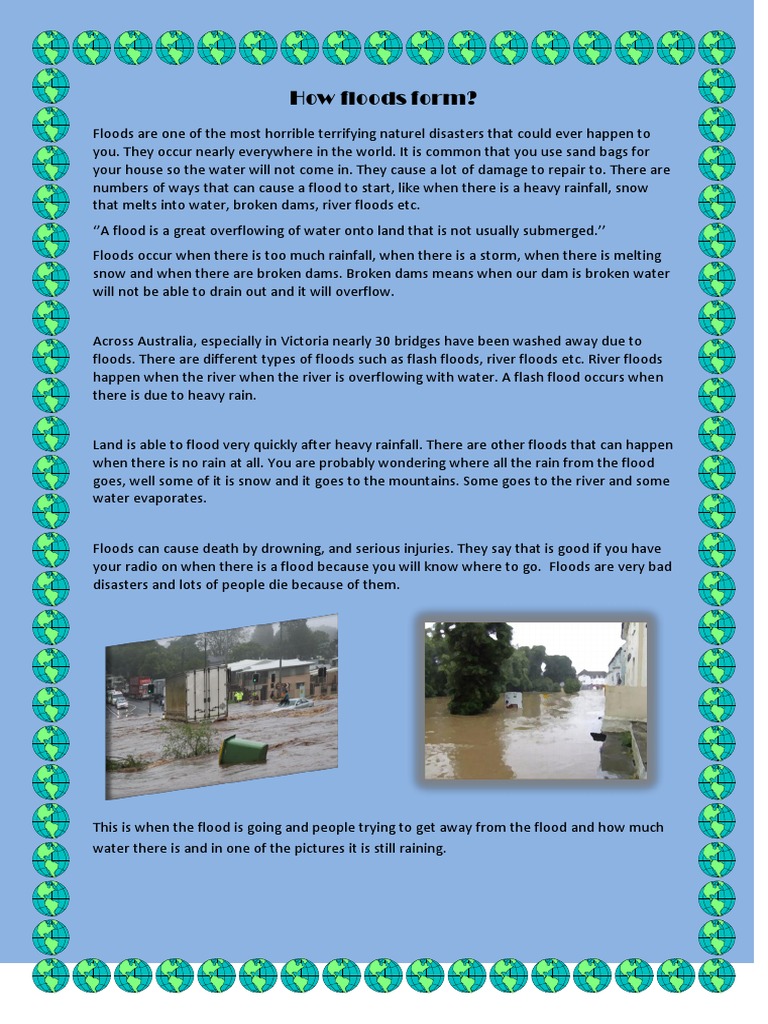 How Floods Form PDF Flood Rain