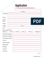 Editable Application Form