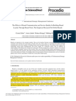 The Effects of Brand Communication and Service Quality in Building Brand Loyalty Through Brand Trust The Empirical Research On Global Brands