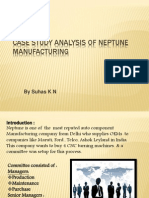 Case Study Analysis of Neptune Manufacturing