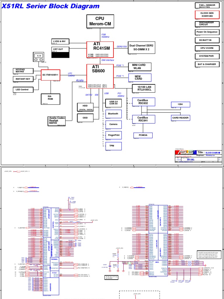 ASUS X51RL Rev.2.00 Schematic Diagram | PDF | Computer Hardware.
