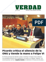 La Verdad Del CG - Picardo Denuncia El Silencio de La ONU y Tiende La Mano de Amistad' A Felipe VI PDF