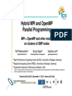 Hybrid MPI and OpenMP Parallel Programming