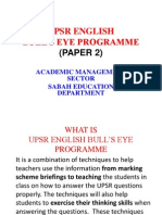 Upsr English Bull'S Eye Programme: (PAPER 2)
