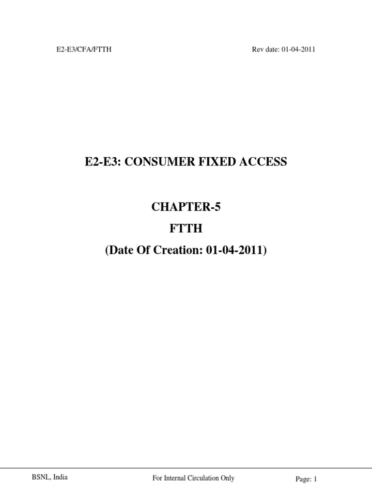 Understanding FTTH and Fiber Architectures | PDF | Fiber To The X ...