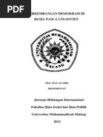 Download PERKEMBANGAN DEMOKRASI DI RUSIA PASCA UNI SOVIETdocx by Dewi Ayu Shifa SN230068635 doc pdf