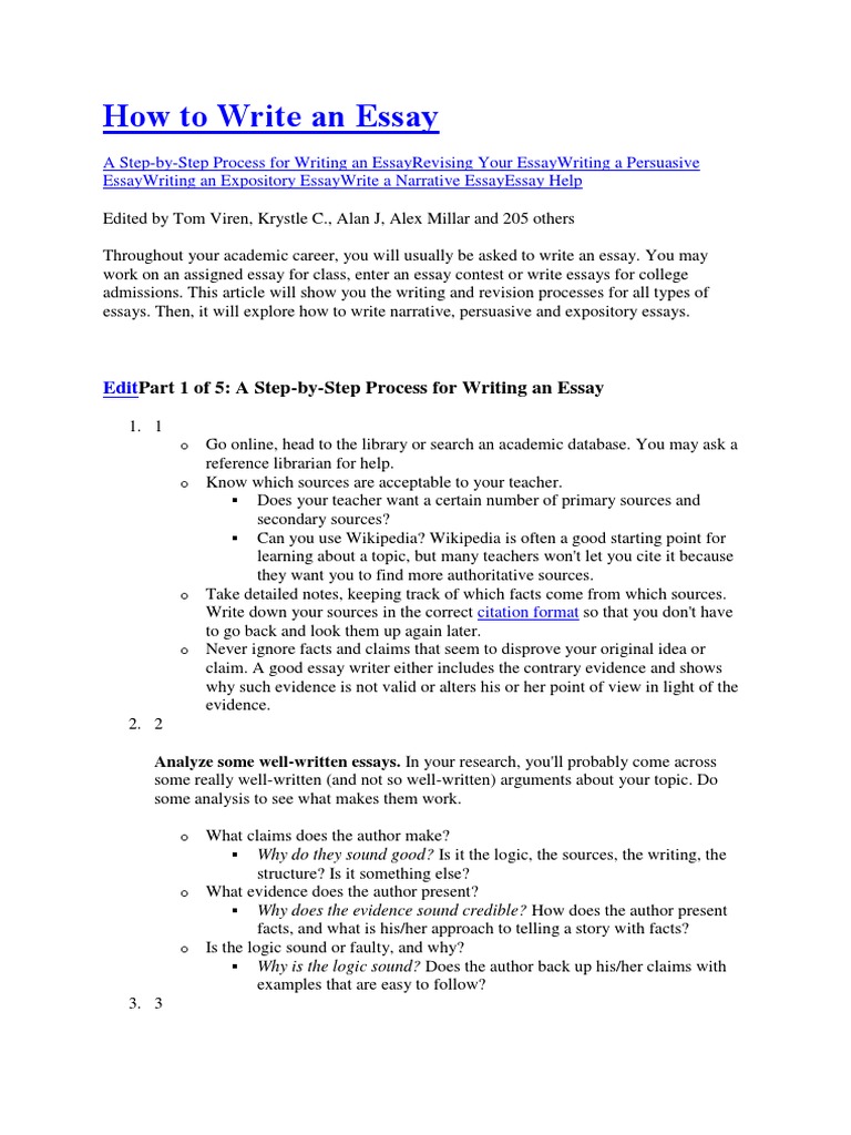 what is essay writing pdf notes