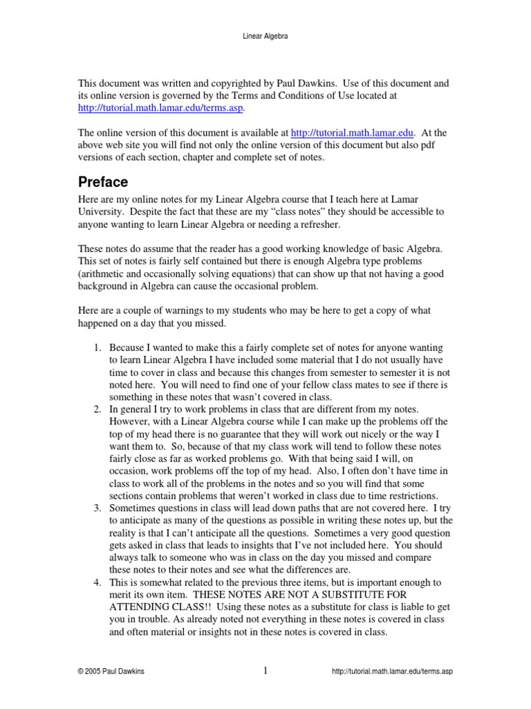 Cornell Linear Algebra | PDF | Equations | Matrix (Mathematics)