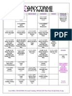 Main Class Schedule